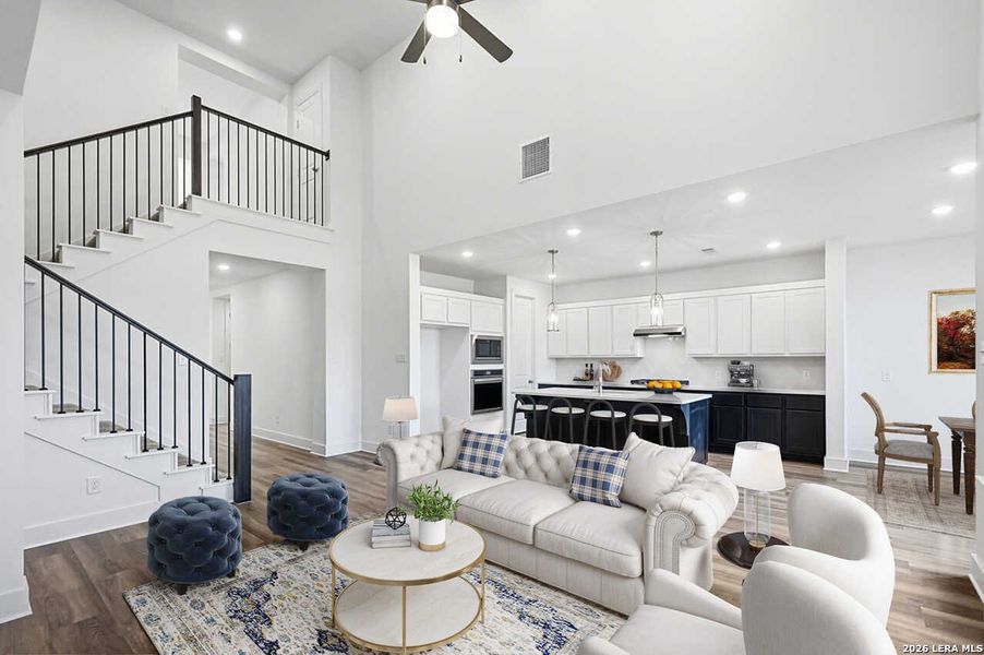Furnished interior view inside a new home in The Crossvine, Schertz (Image 4).