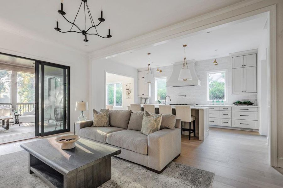 Furnished interior view inside a new home in , Atlanta (Image 25).