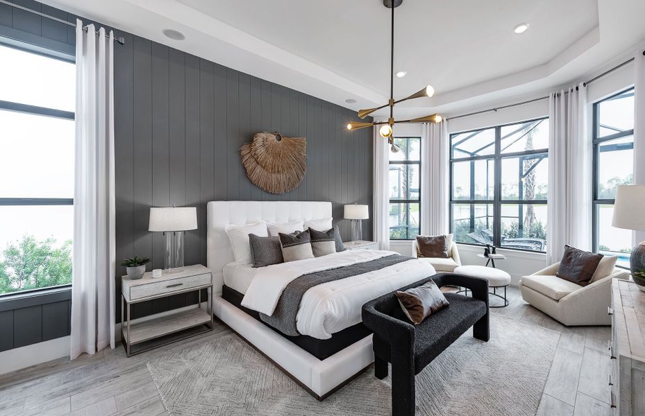 Furnished interior view inside a new home in TerraWalk at Babcock Ranch, Alva (Image 9).