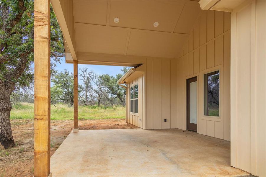 Exterior details and patio area of a home in , Brownwood (Image 4).
