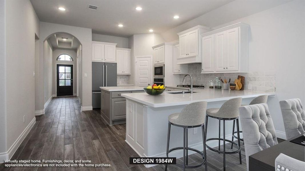 Furnished interior view inside a new home in Trinity Falls, McKinney (Image 6).