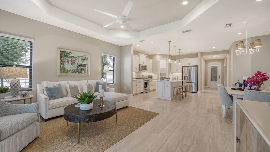 Representative furnished interior of a home built from the Tidewinds 2 by Neal Communities in Vistera of Venice, Venice (Image 13).