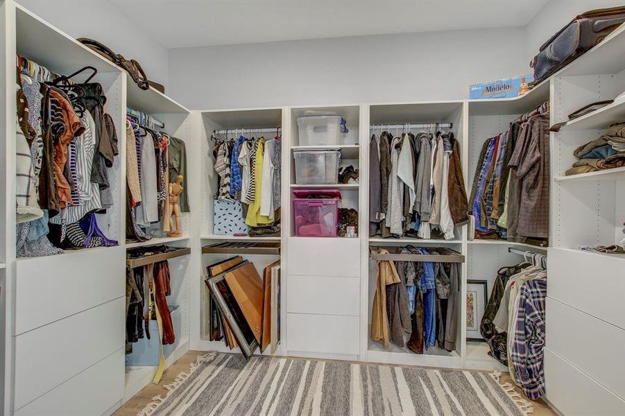 View of spacious closet