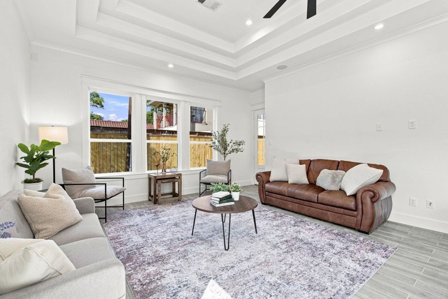 Furnished interior view inside a new home in , Houston (Image 12).
