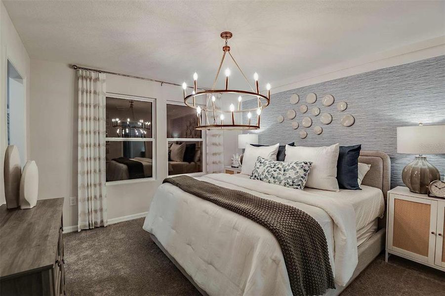 Furnished interior view inside a new home in Grove at Crosswind, Haines City (Image 20).