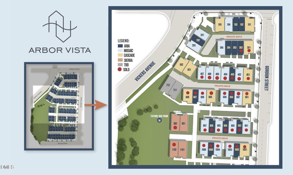 MLS-Arbor Vista Site Map