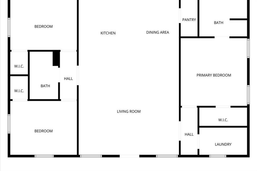 2D floor plan layout of this home in , Whitney, TX (Image 3).