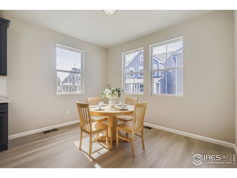 Separate dining area