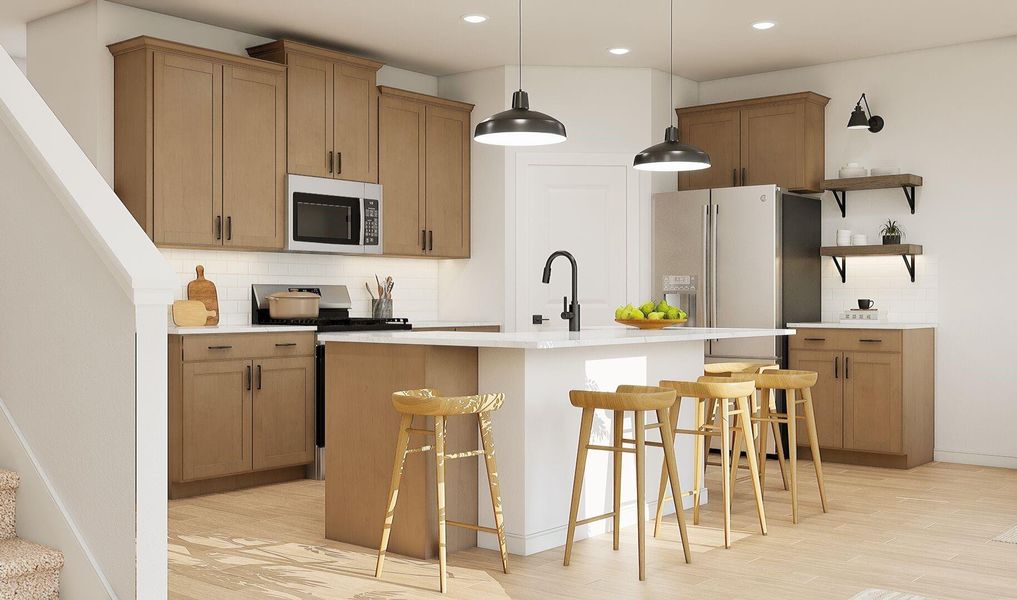 Stylish kitchen (*Artist rendering used for illustration purposes only.)