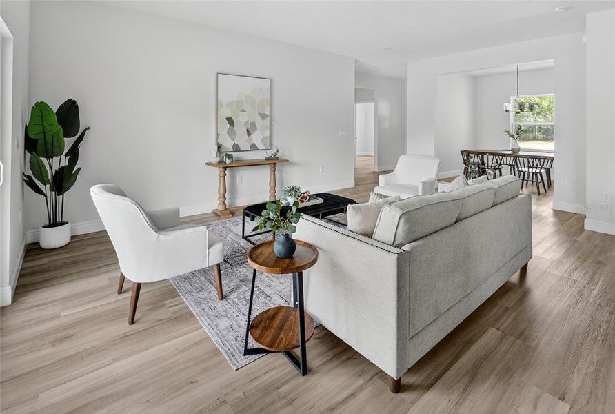 Furnished interior view inside a new home in , Ocala (Image 3).