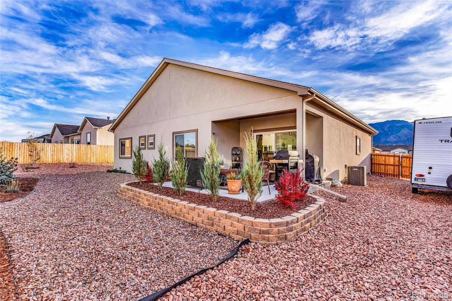 Exterior details and patio area of a home in , Cañon City (Image 4). Exterior details and patio area of a home in , Cañon City (Image 4).