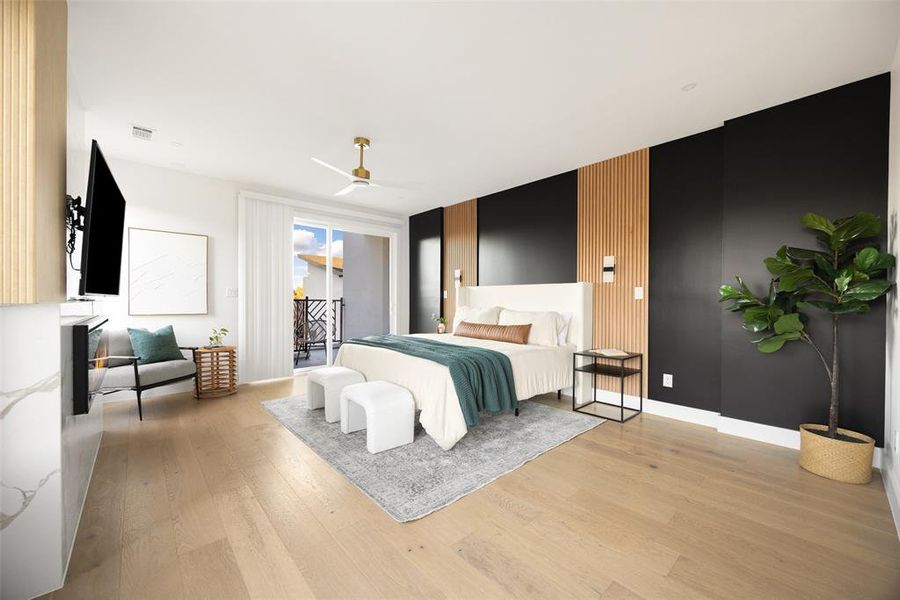 Furnished interior view inside a new home in , Dallas (Image 17).