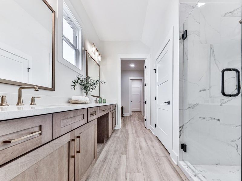 Furnished interior view inside a new home in , Holly Springs (Image 17). Furnished interior view inside a new home in , Holly Springs (Image 17).