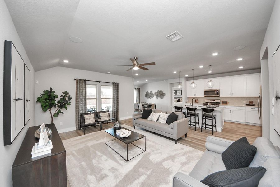Furnished interior view inside a new home in Sunterra: Landmark Collection, Katy (Image 11).