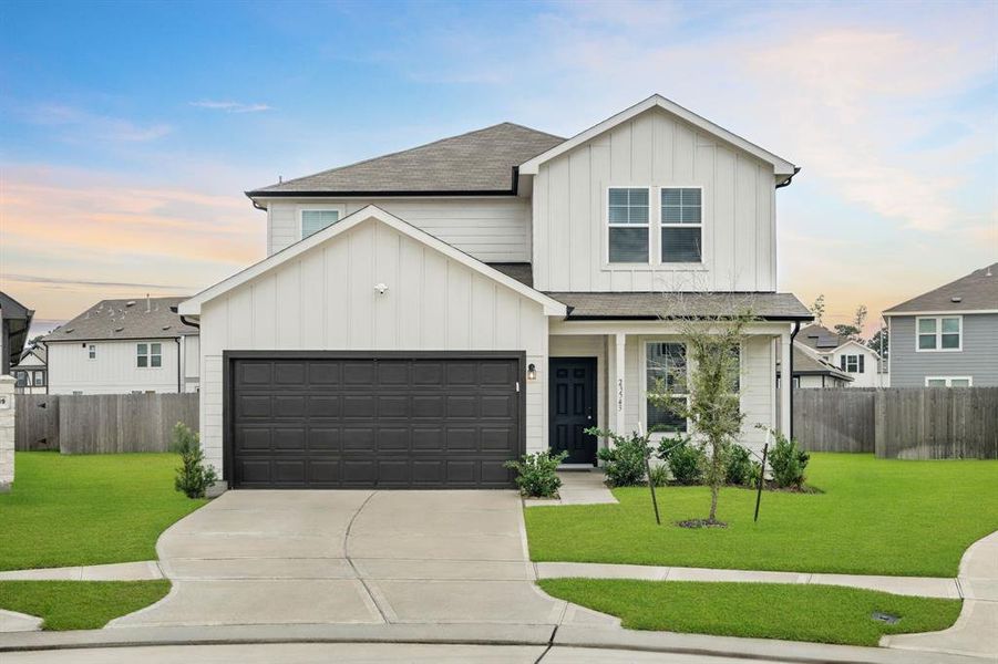 Beautiful front elevation of the home.