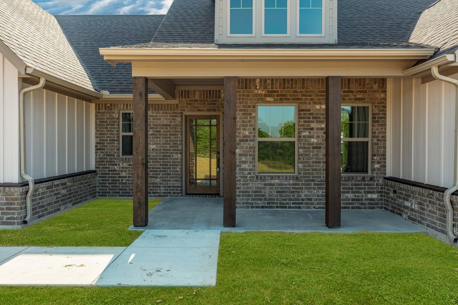 Representative exterior photo of a completed home built from the The Sydney by Doug Parr Custom Homes in Honeysuckle Ranch, Paradise, TX (Image 21).