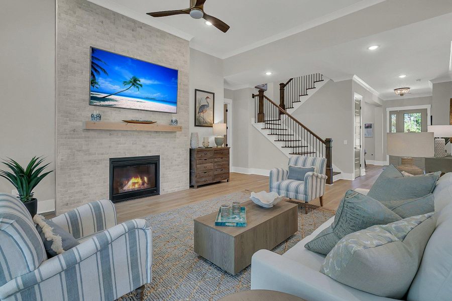 Furnished interior view inside a new home in , Johns Island (Image 12). Furnished interior view inside a new home in , Johns Island (Image 12).