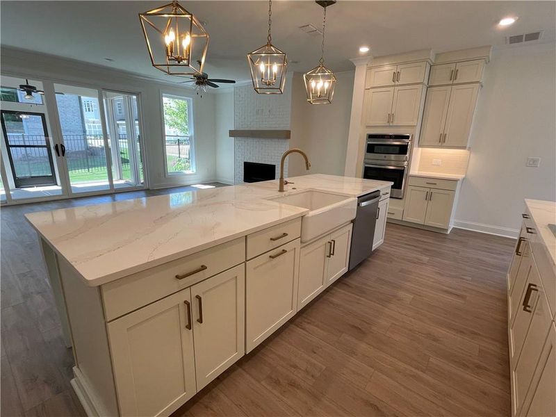 Furnished interior view inside a new home in Waterside Townhomes, Peachtree Corners (Image 4).