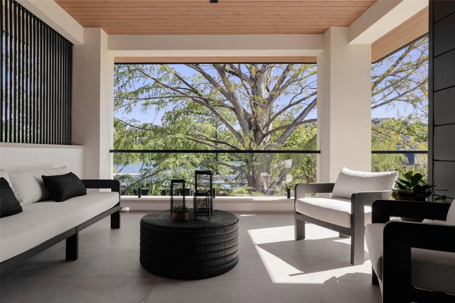 Exterior details and patio area of a home in , Austin (Image 15).