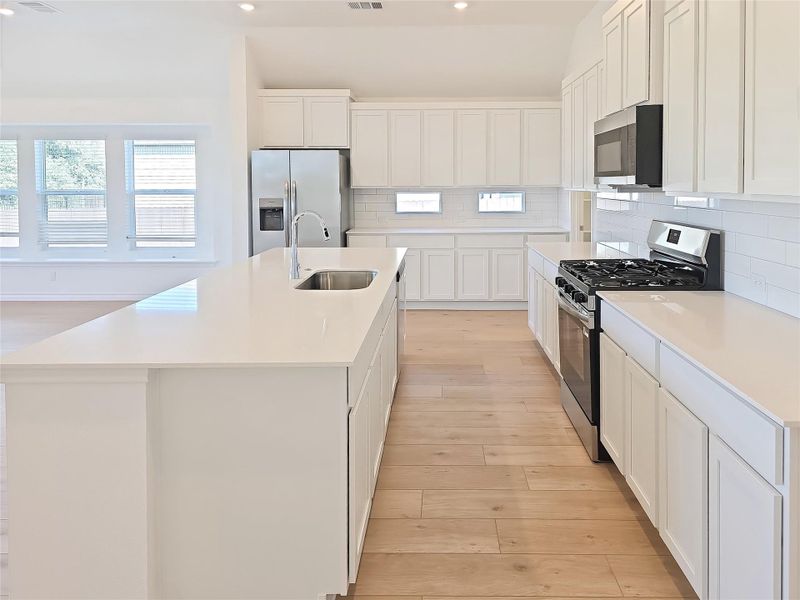 Furnished interior view inside a new home in Lively Ranch: Brookstone Collection, Georgetown (Image 7). Furnished interior view inside a new home in Lively Ranch: Brookstone Collection, Georgetown (Image 7).