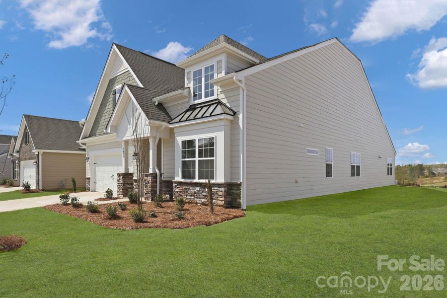 Front exterior of a new home in Roselyn, Lancaster, SC, highlighting curb appeal (Image 19). Front exterior of a new home in Roselyn, Lancaster, SC, highlighting curb appeal (Image 19).