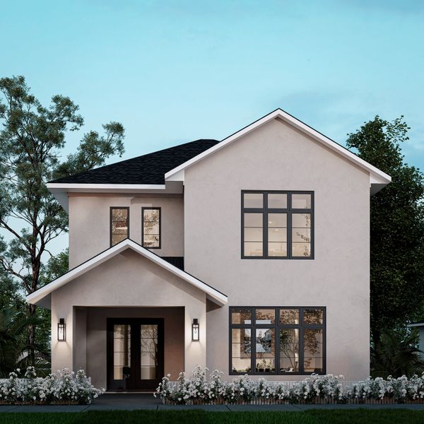 Representative exterior photo of a completed home built from the Cypress 2848L by Davila Homes Construction in Lakeview Village Estates, Winter Garden, FL (Image 4).