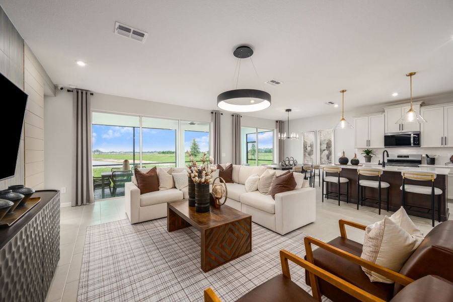 Representative furnished interior of a home built from the Myrtle by Mattamy Homes in Pasadena Ridge Master, Dade City (Image 8).