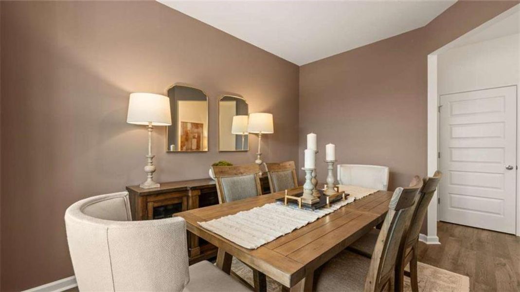 Furnished interior view inside a new home in Oakchase at Hampton, Hampton (Image 32).