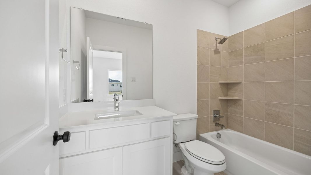 Furnished interior view inside a new home in Painted Tree 50' Series, McKinney (Image 8).