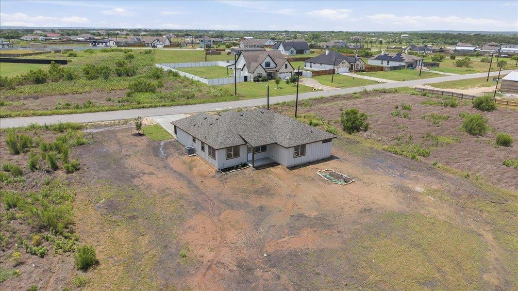 aerial backyard shot aerial backyard shot