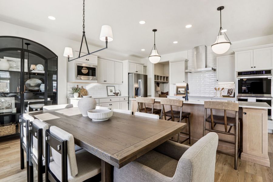 Furnished interior view inside a new home in Trailside, Timnath (Image 7).