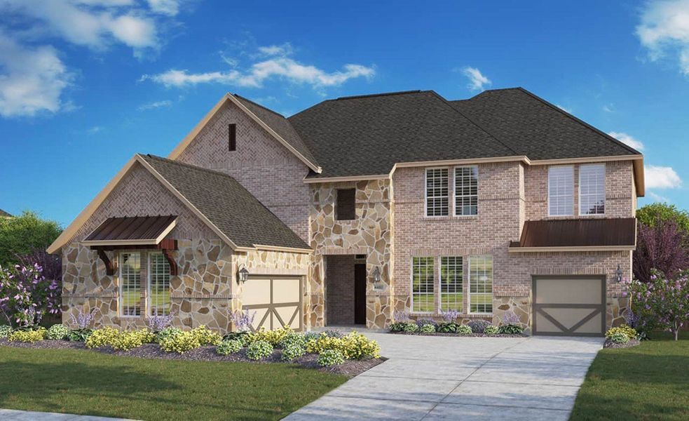 2D floor plan layout for the Partridge by DRB Homes in Verandas at the Rim, San Antonio, TX (Image 11).