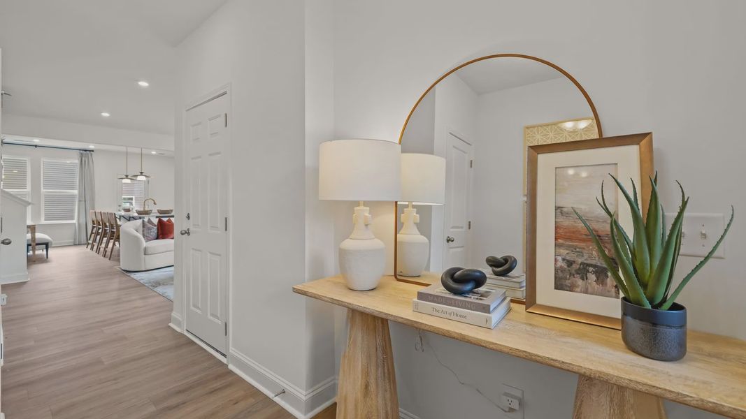 Furnished interior view inside a new home in Leigh Park, Charlotte (Image 5). Furnished interior view inside a new home in Leigh Park, Charlotte (Image 5).