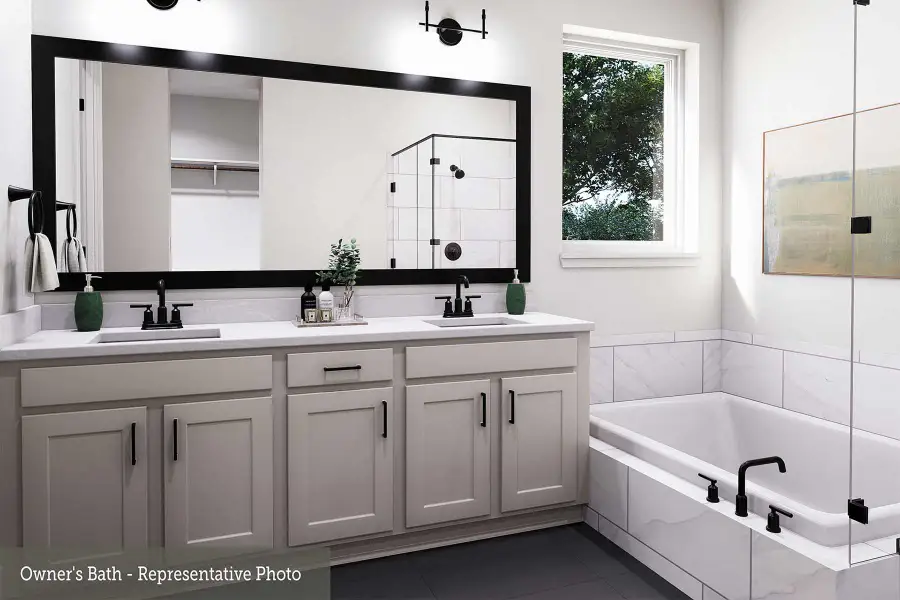 Representative furnished interior of a home built from the The Garland by David Weekley Homes in Brookewater 55’ Homesites, Rosenberg (Image 3).