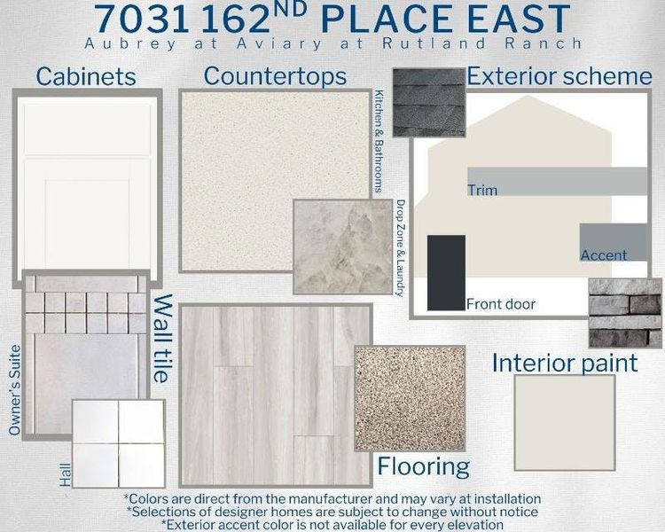 Aubrey - Colors for this home