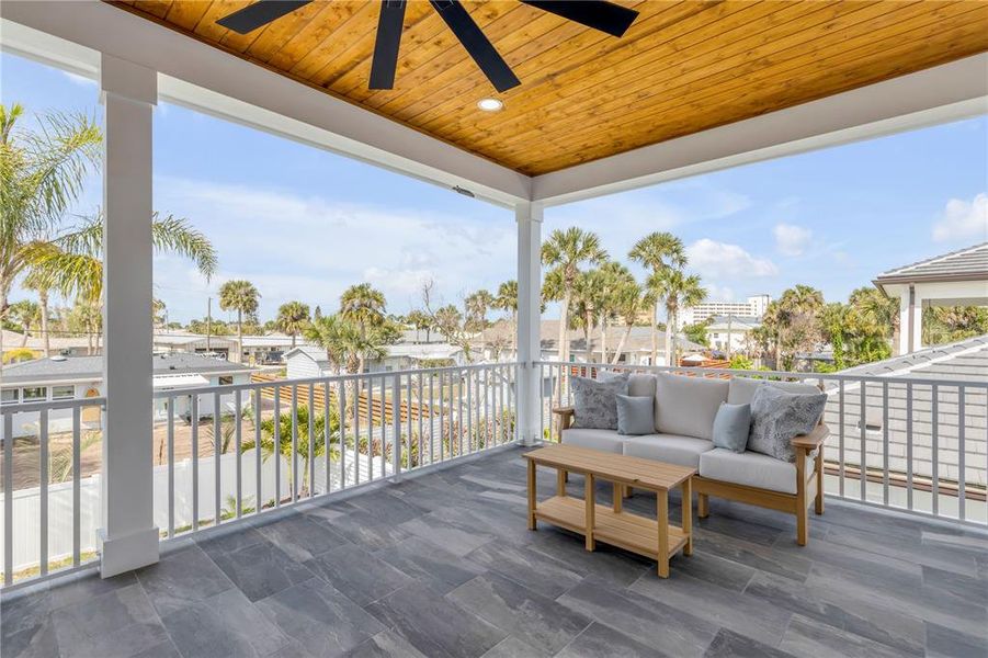 Exterior details and patio area of a home in , New Smyrna Beach (Image 46).
