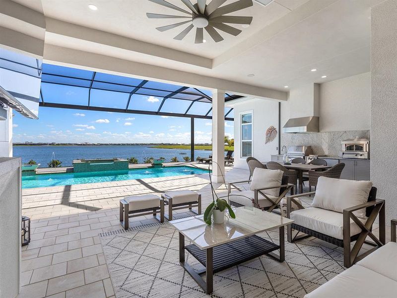 Exterior details and patio area of a home in , Sarasota (Image 27).