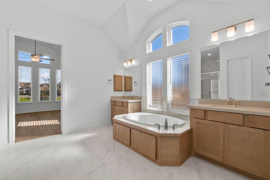 Furnished interior view inside a new home in , Spring (Image 13).