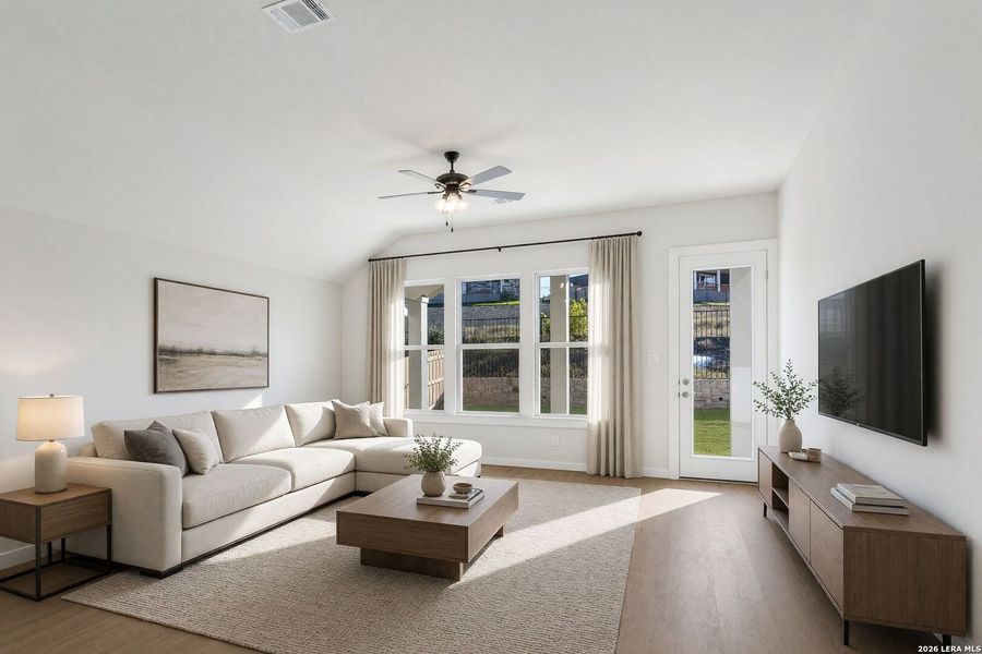 Furnished interior view inside a new home in Meyer Ranch, New Braunfels (Image 5).