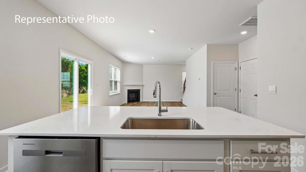 Furnished interior view inside a new home in Secrest Commons, Monroe (Image 8).