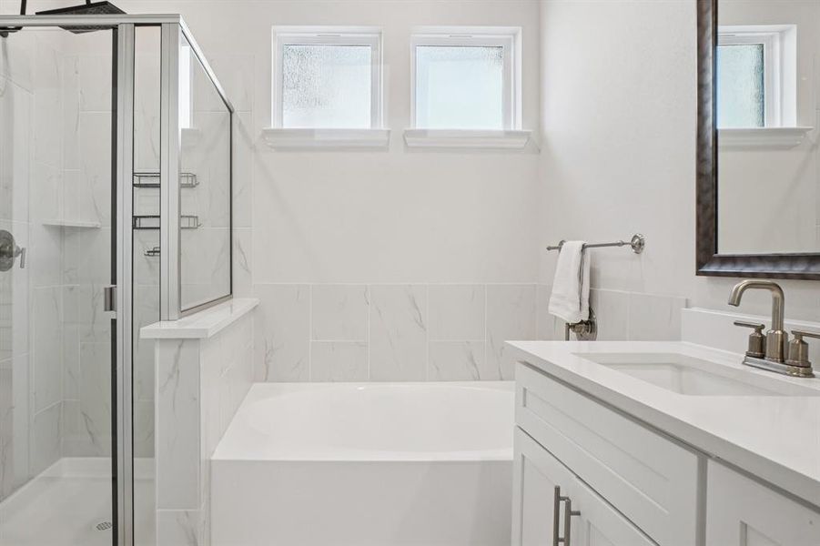 Furnished interior view inside a new home in Symmetry 37s, Frisco (Image 3).