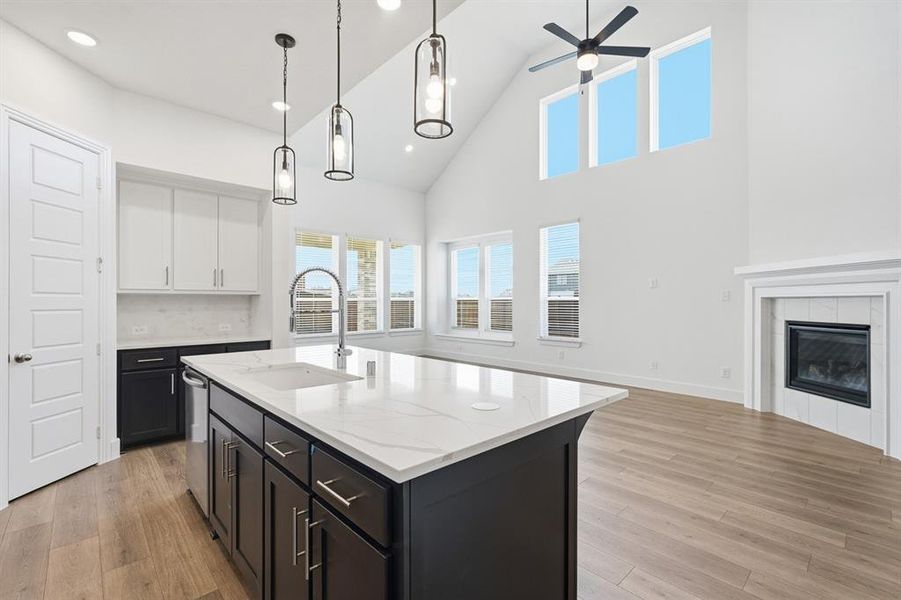 Furnished interior view inside a new home in Sandbrock Ranch, Aubrey (Image 11). Furnished interior view inside a new home in Sandbrock Ranch, Aubrey (Image 11).