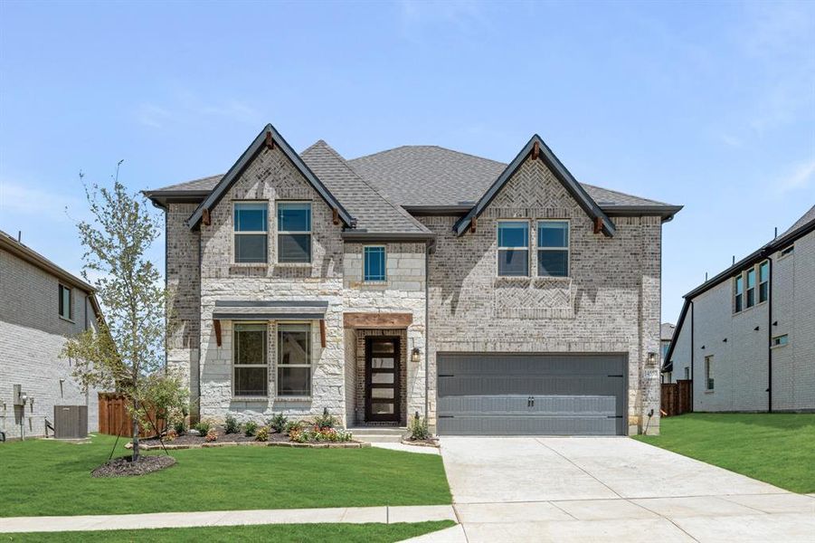 Front exterior of a new home in Creekview Meadows, Pilot Point, TX, highlighting curb appeal (Image 21). Front exterior of a new home in Creekview Meadows, Pilot Point, TX, highlighting curb appeal (Image 21).