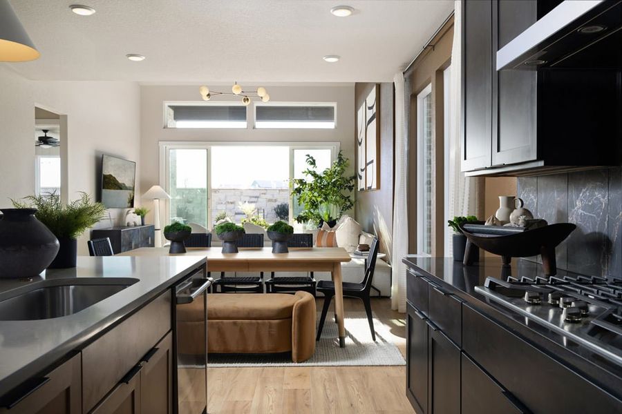 Representative furnished interior of a home built from the Skyview by Tri Pointe Homes in Terrace Collection at Heritage, Dripping Springs (Image 14).
