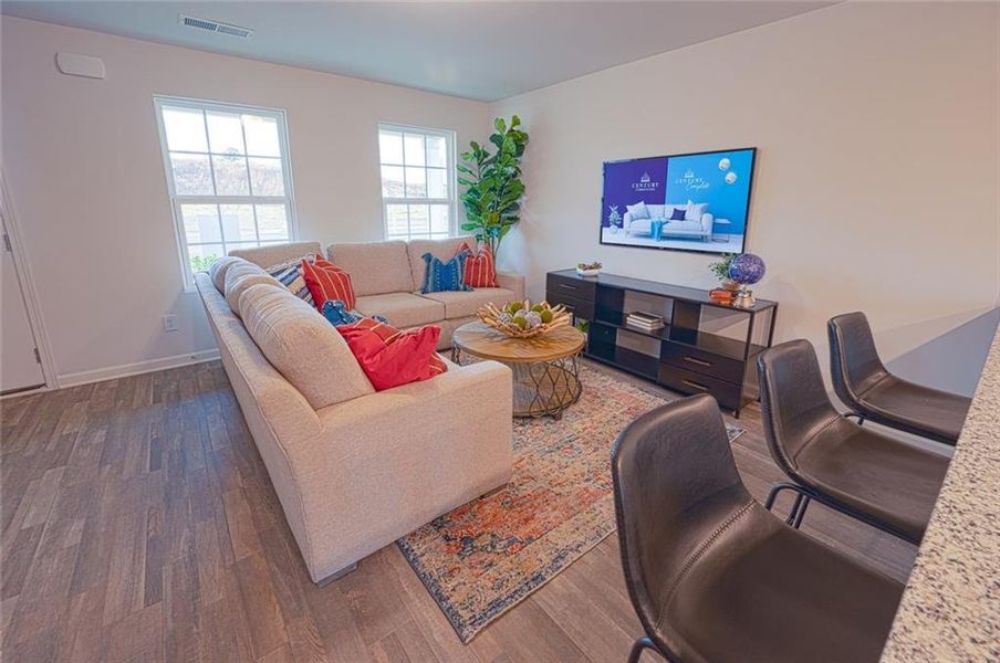 Furnished interior view inside a new home in , Macon (Image 5).