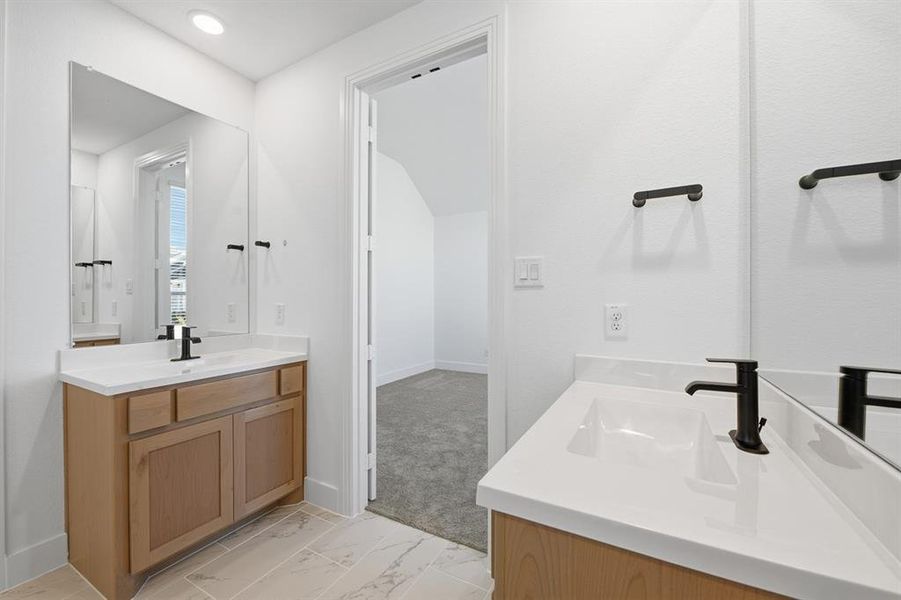 Furnished interior view inside a new home in Pecan Square: 40ft. lots, Northlake (Image 9).