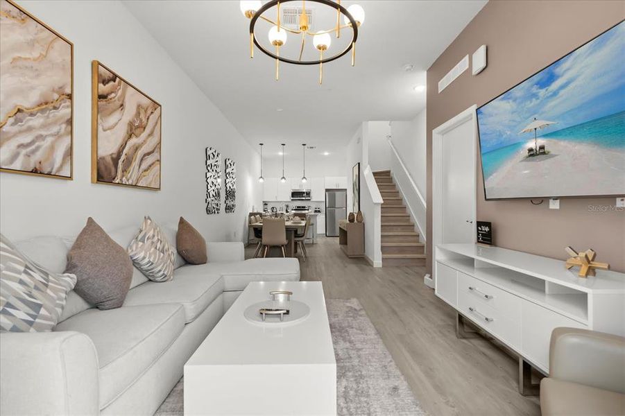 Furnished interior view inside a new home in , Davenport (Image 7).