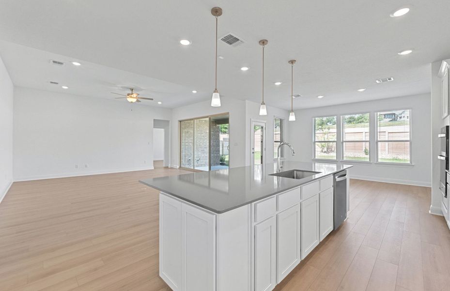 Furnished interior view inside a new home in Bluffview Reserve, Leander (Image 15).