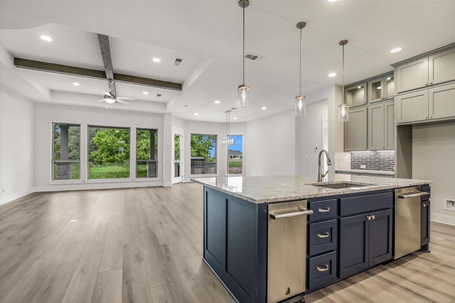 Furnished interior view inside a new home in Leander Estates, Leander (Image 11).
