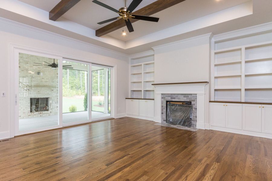 Representative unfurnished interior of a home built from the Shelby Tudor by Homes by Dickerson in Cattail, Clayton (Image 10).